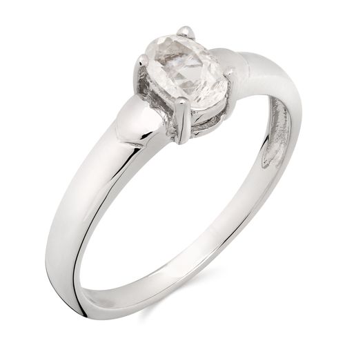 Anel de Prata Zirconia Oval (41pts) 160007