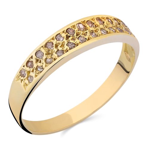 Anel de Ouro com 26 Diamantes Aprox. 13pts 18k 179394