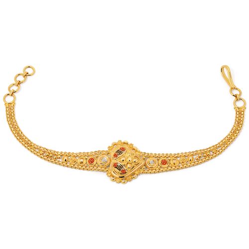 Pulseira Alshahba Coração em Ouro Amarelo 21k 182094