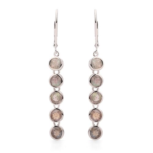 Par de Brinco com Spectrolite Prata 172865