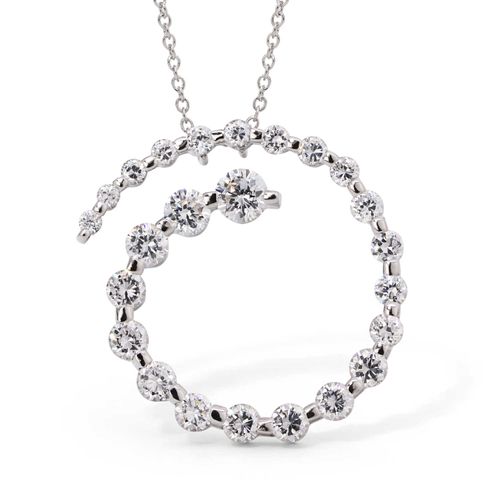 Pingente de Prata com Zirconias Aprox. 4,5 cts 183444