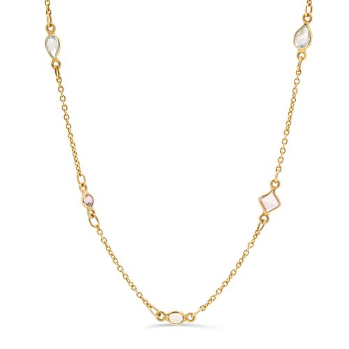 Colar de Prata Mix de Pedras Brasileiras Aprox. 5 cts 183594