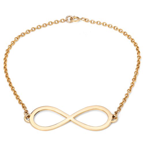 Pulseira Símbolo do Infinito em Ouro Amarelo 18k 194476