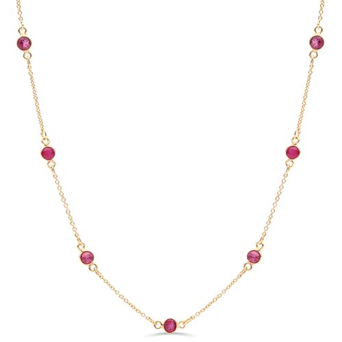 Colar em Prata 925 com Rubis 196315