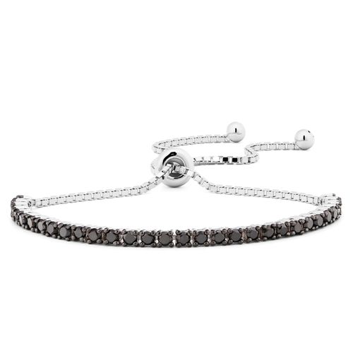Pulseira de Prata com Diamantes Negros Aprox. 2 cts 151190