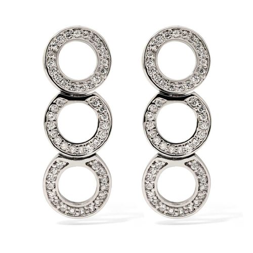 Par de Brinco de Prata Booble com Zirconias Aprox. 4,48 cts 183526