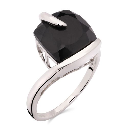 Anel de Prata com Black Spinel Aprox. 5,55 cts 161665