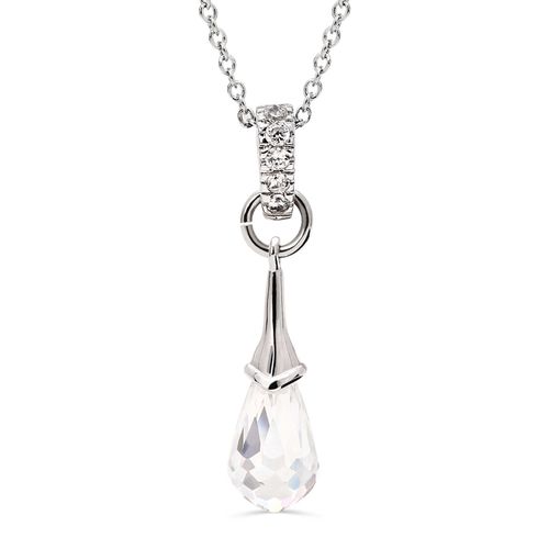 Pingente de Prata Gota com Zirconias Aprox. 4 cts 183498