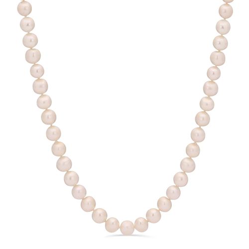 Colar Longo de Pérolas Brancas 149557