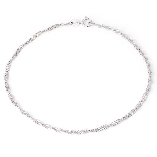 Pulseira Singapura Linha Ouro Branco 18 k - 19,5 cm 152153