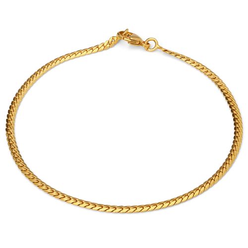 Pulseira de Ouro Amarelo Malha Serpente - 18 cm - Au Am 18k 190717