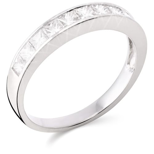 Anel Ouro Branco  com  Diamantes 190777