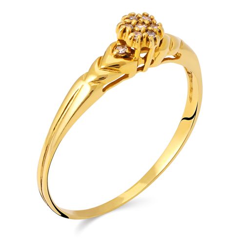 Anel Chuveiro com Diamantes - Au Am 18k 196770