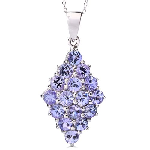 Pingente de Prata Navete com Tanzanitas Aprox. 2,42 cts 167149