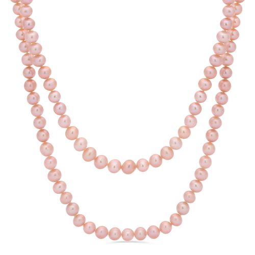 Colar de Pérolas Lilás de Água Doce 112986