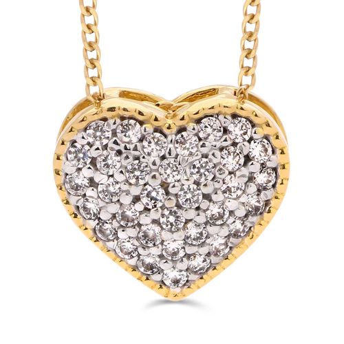 Pingente Coração em Ouro Amarelo 18k 150458
