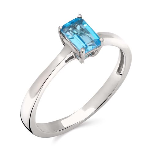 Anel em Prata 925 com Topázio Azul 174538