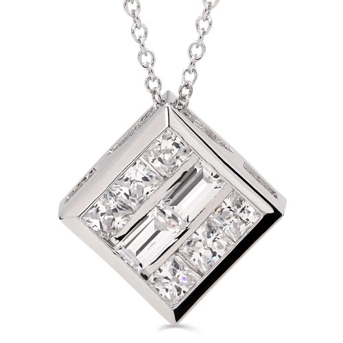 Pingente de Prata com Zirconias Aprox. 3,18 cts 183491