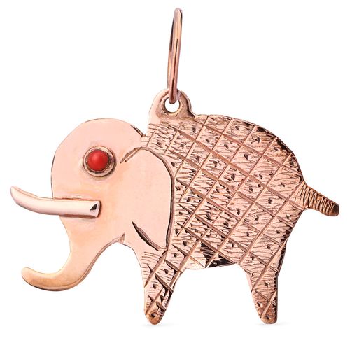 Pingente Mamute em Ouro Rosê 18k 186747