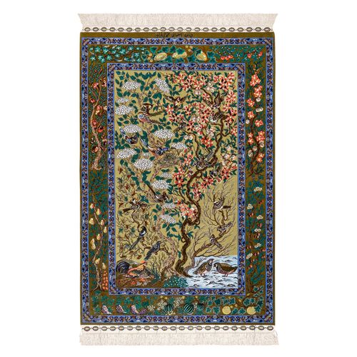 Tapete Iraniano Isfahan com Pedra 21111002339