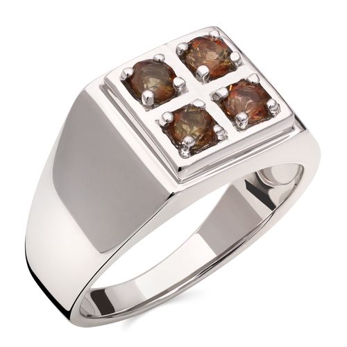 Anel em Prata 925 Quadrado Com Andalusite 156638