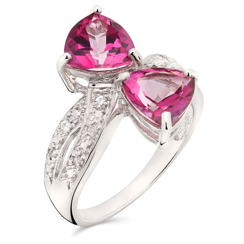 Anel em Prata 925 com Topazios Uvas e Topazios Brancos 155831