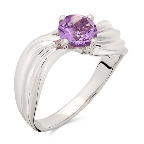 Anel em Prata 925 Com Ametista 173282