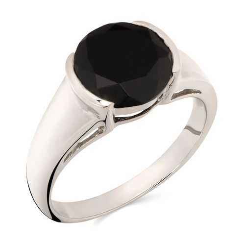 Anel em Prata 925 com Ônix 170566