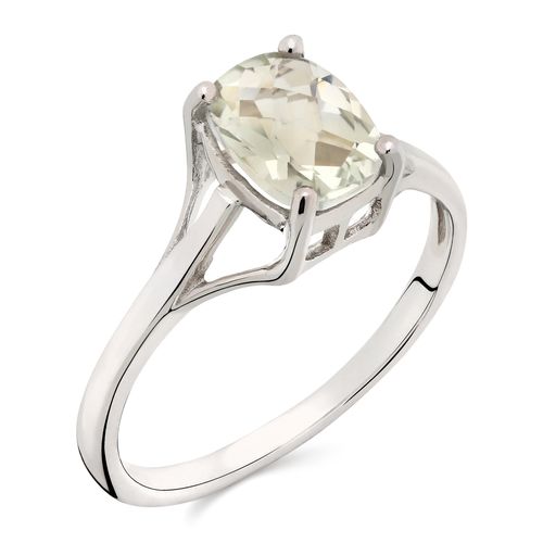 Anel em Prata 925 com Ametista Verde 161916