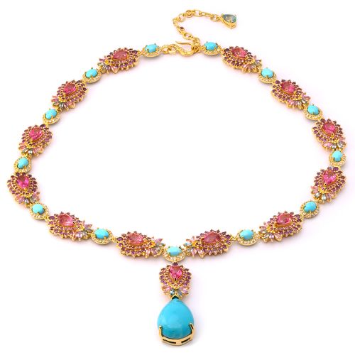 Colar em Prata Luxo Mix de Pedras 198058