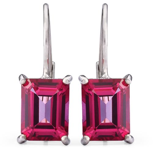 Par de Brinco em Prata 925 com Topázios Flamingo 156338