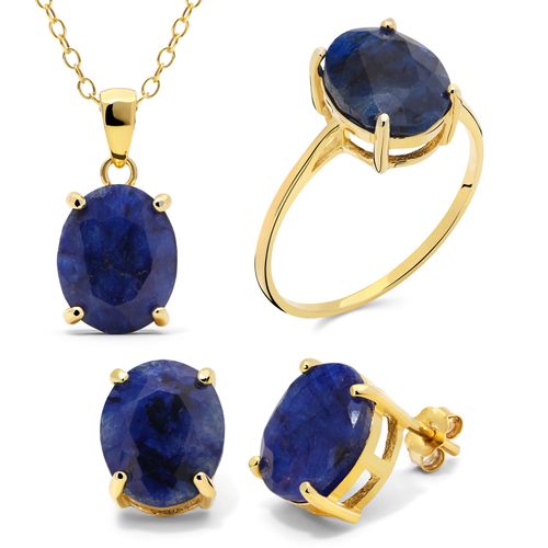 Conjunto em Prata 925 com Safiras Azuis 186629