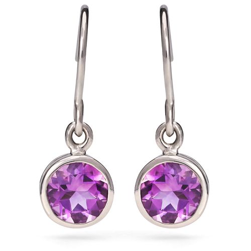 Par de Brinco em Prata 925 com Ametista 169523