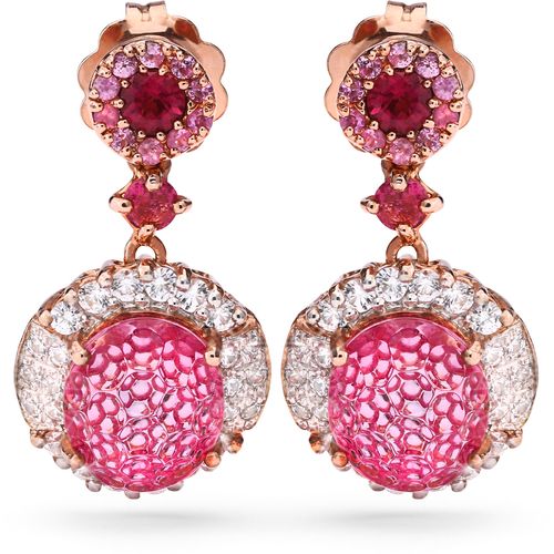 Par de Brinco em Prata Luxo Pedras Naturais 192058