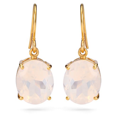 Par De Brincos em Prata 925 com Quartzos Lua 165108 Par De Brincos em Prata 925 com Quartzos Lua 165108