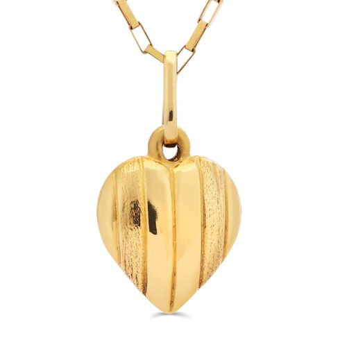 Pingente em Ouro 18k Coração 186225