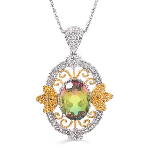 Pingente em Prata 925 com Quartzo Místico 174525 Pingente em Prata 925 com Quartzo Místico 174525