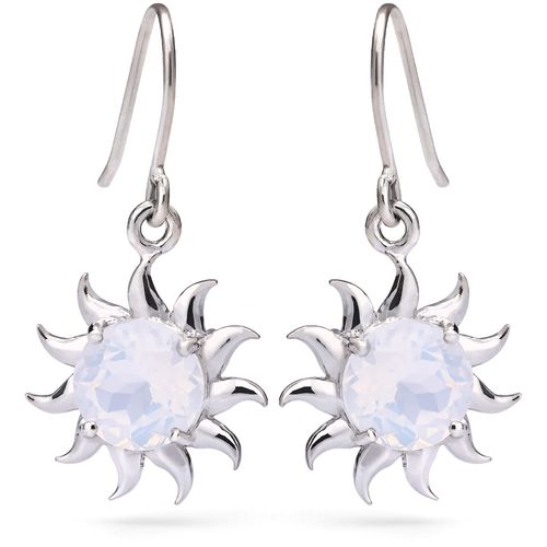 Par de Brinco em Prata 925 Sol com Quartzos Blue Moon 169649