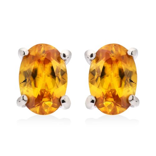 Par de Brinco em Prata 925 Solitário com Esfênios 158470