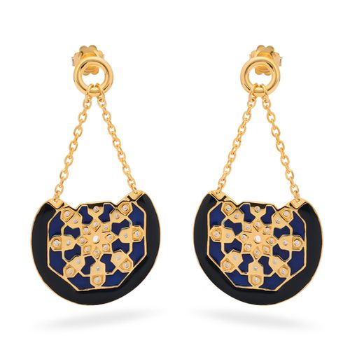 Par de Brinco em Prata 925 com Zircônias e Minas 151494