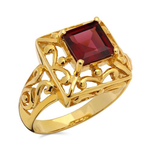 Anel em Prata 925 com Rodolita 161722 Anel em Prata 925 com Rodolita 161722