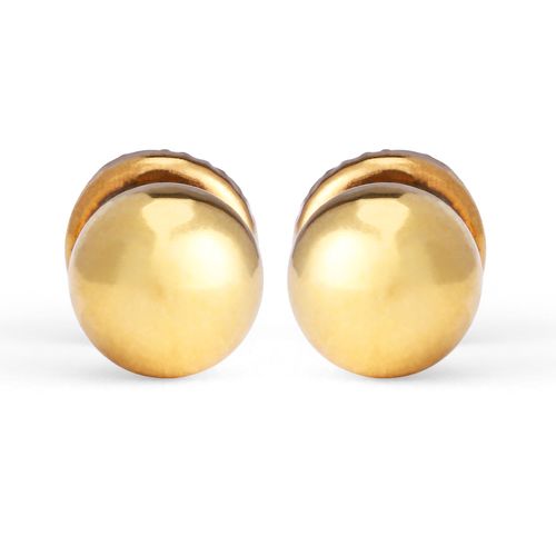 Par de Brinco Ouro Amarelo  Infantil Esferinha 199451