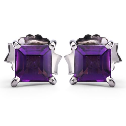 Par de brinco em Prata 925 Com Ametista 168096