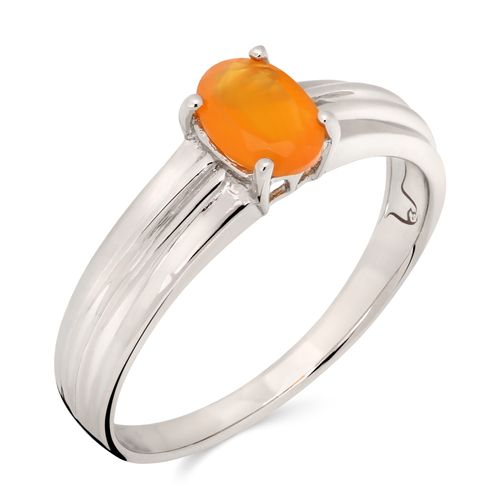 Anel em Prata 925 Cornalina Oval 171907