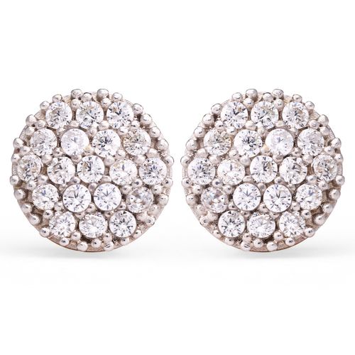 Par de Brinco  Ouro Amarelo Chuveirinho de Diamantes Infantil 199462