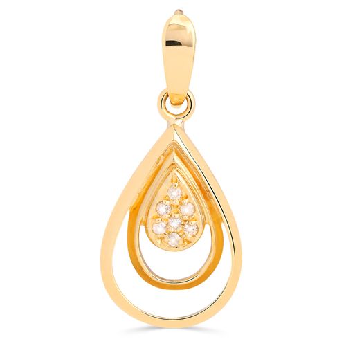 Pingente em Ouro Amarelo 18k com Diamantes 191928