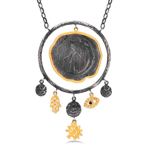 Colar Linha Kurtulan de Ouro amarelo 18k  e Prata 139180