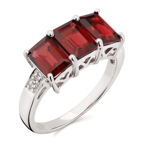 Anel em Prata 925 com Rodolitas e Topázio 157403