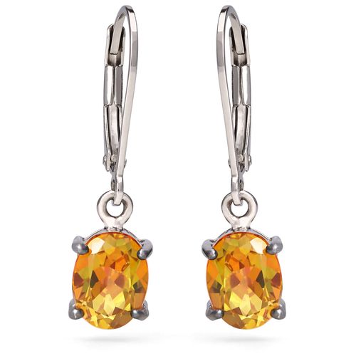 Par de Brinco em Prata 925 com Topazios Místicos 158318