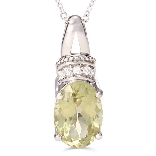 Pingente em Prata 925 com Silimanite e Topázios Brancos 159946